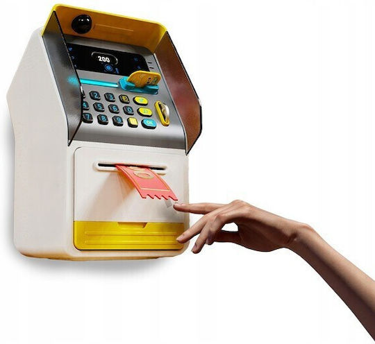 Pușculiță Tip ATM Bancnote Monede Parolă Recunoaștere Facială Funcție de Numărare 16,5 X 15,5 X 27 Cm