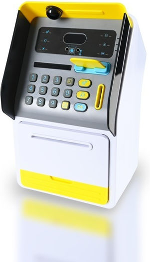 Pușculiță Tip ATM Bancnote Monede Parolă Recunoaștere Facială Funcție de Numărare 16,5 X 15,5 X 27 Cm