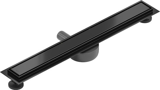 Mexen Неръждаем Сифон За Душ с Дължина 13см Черен