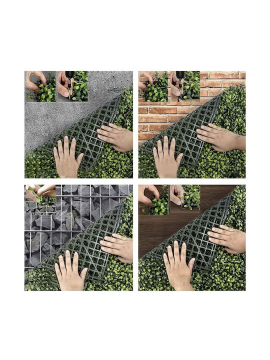 Dekoratives Panel Aussehende Künstliche Pflanzen Realistische Optik Für Draußen Und Drinnen 3 Cm Dicke Pp 60 X 40 Cm Grüne
