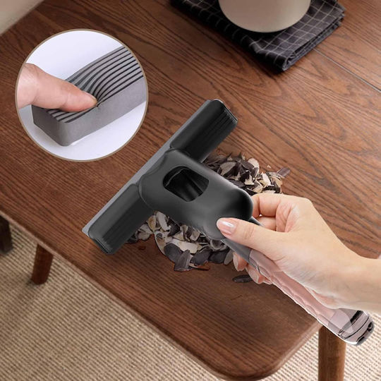 Mop Mini Portabil cu Pulverizator Multifuncțional cu Pulverizator Integrat Burete Detasabil Negru