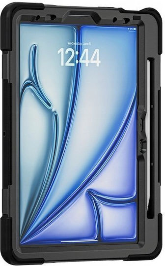Crong Defender Plus – Rugged Case Ipad Air 11” M3 2025 M2 2024 Black