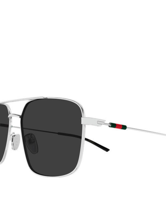 Gucci Γυαλιά Ηλίου Ασημί με Μεταλλικό Σκελετό