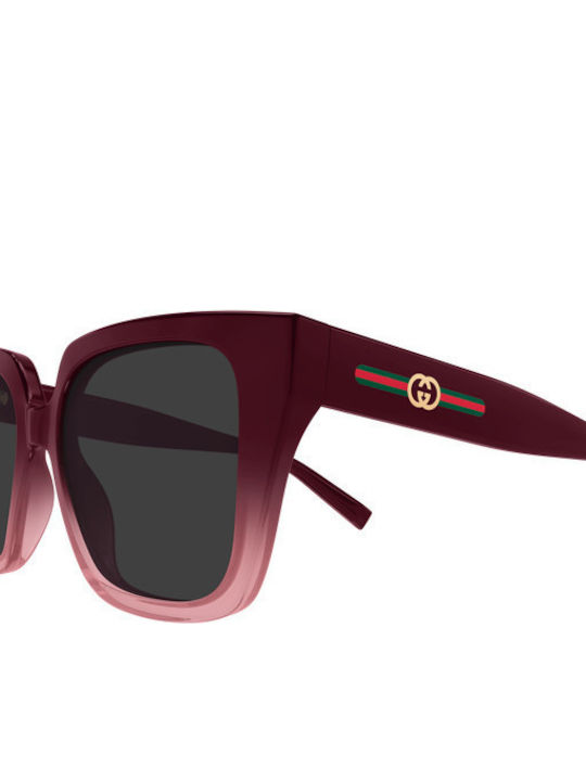 Gucci Ochelari de Soare Unisex cu Ramă Roșie și Lentilă Roșie GG2102S 003
