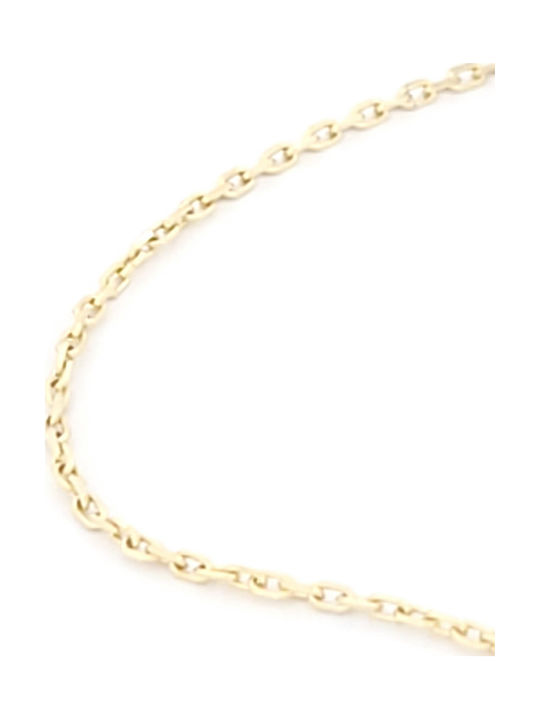 Necklace From 14K Gold With Zircon