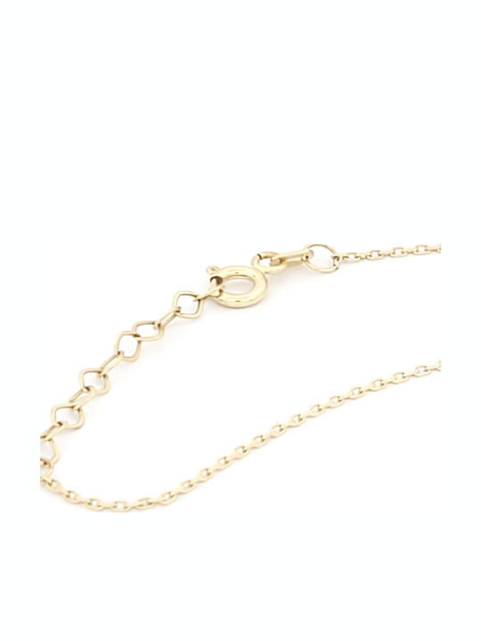 Necklace From 14K Gold With Zircon