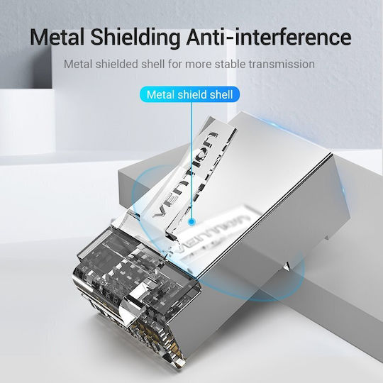 Vention Network Connectors Cat6a Ftp Modular Plug Idfr0-10 10-pack