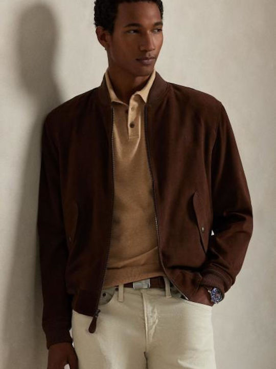 Polo Herrenbluse Camel Melange