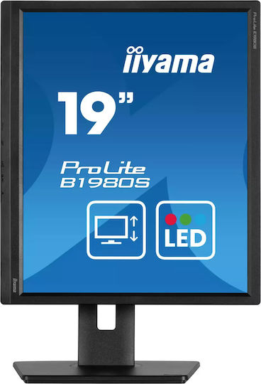 Iiyama ProLite B1980S-B1 TN Monitor 19" 1280x1024 with Response Time 3ms GTG