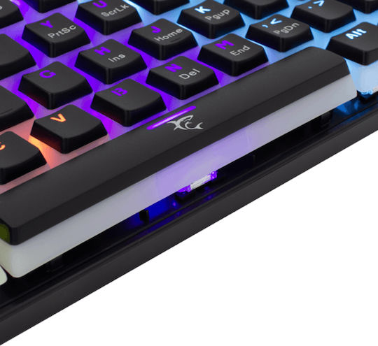 White Shark Ashiko 2 Gaming Μηχανικό Πληκτρολόγιο 60% με Outemu Blue διακόπτες και RGB φωτισμό (Αγγλικό US)