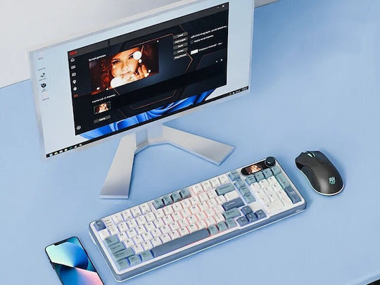 Royal Kludge RK-S98 Wireless Gaming Mechanical Keyboard 96% with RGB lighting (English US) Blue