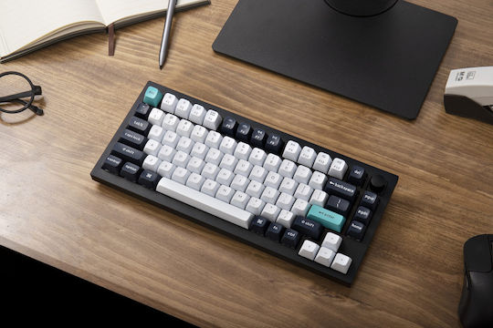 Keychron Q1 MAX Q1M-M4 Wireless Gaming Mechanical Keyboard 75% with Gateron Jupiter Banana Switches and RGB Lighting English US