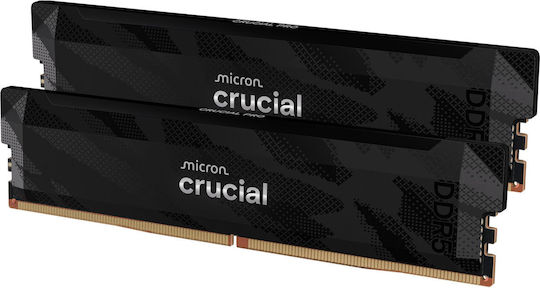 Crucial Pro OC DDR5 32GB RAM με 2x16GB Modules και Ταχύτητα 6400 για Desktop