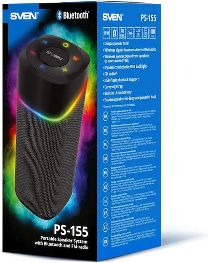 Sven PS-155 Bluetooth-Lautsprecher Schwarz