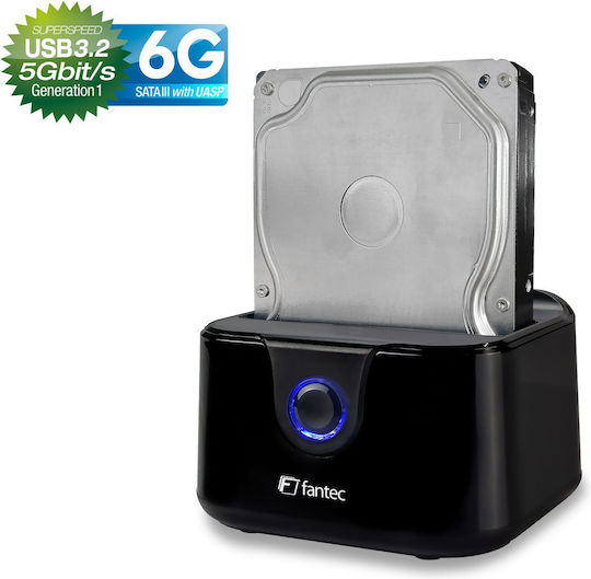 Fantec Stație de Andocare pentru Hard Disk-uri SATA cu Conectare USB 3.2