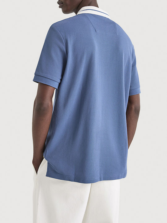 Polo Short Sleeve Blue Blouse