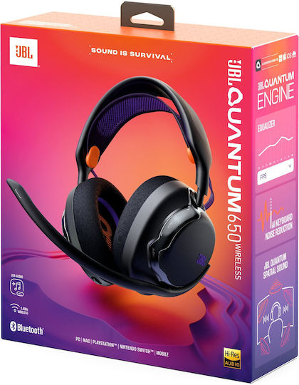 JBL Quantum 650 Wireless Over Ear Gaming Headset with Connection Bluetooth / USB