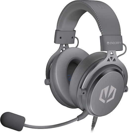 Endorfy VIRO Plus USB Over Ear Gaming Headset με σύνδεση USB Γκρι