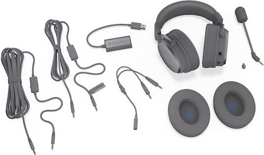 Endorfy VIRO Plus USB Over Ear Gaming Headset με σύνδεση USB Γκρι