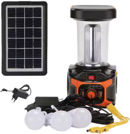 Solares Beleuchtungssystem AT-9016B 3 Lampen Radio mit USB Ladegerät