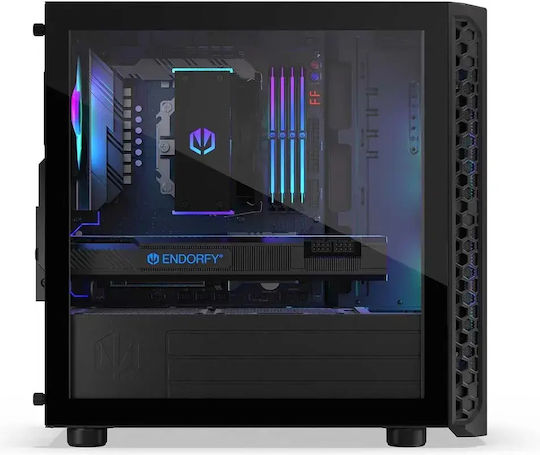 Endorfy Signum M30 ARGB Gaming Mini Tower Computer Case Black