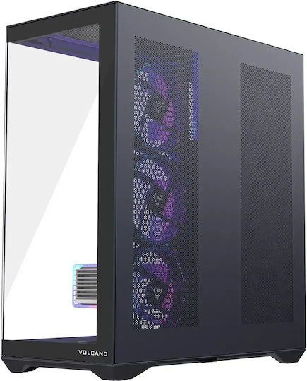 Modecom Volcano SPACE XL Gaming Full Tower Κουτί Υπολογιστή με Πλαϊνό Παράθυρο και ARGB Φωτισμό Μαύρο