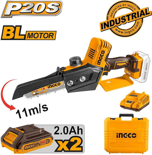 Ingco Безчетков 20V 4.5кг с шина 15см