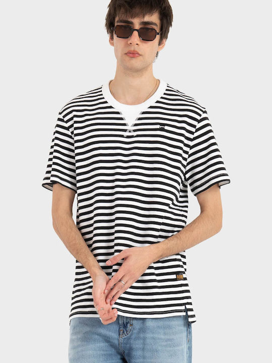 Nifous T-shirt Striped Black & White