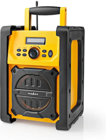 Nedis RDFM3100YW Φορητό Ραδιόφωνο Μπαταρίας με Bluetooth Κίτρινο