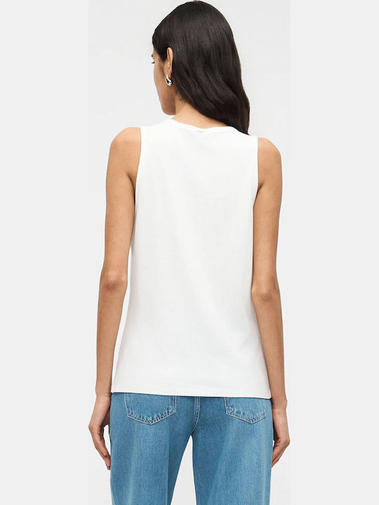 Women's Cotton Sleeveless Top White