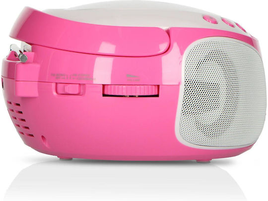Lenco Ηχείο Karaoke με Ενσύρματo Μικρόφωνο SCD-650 SCD-650P Ροζ