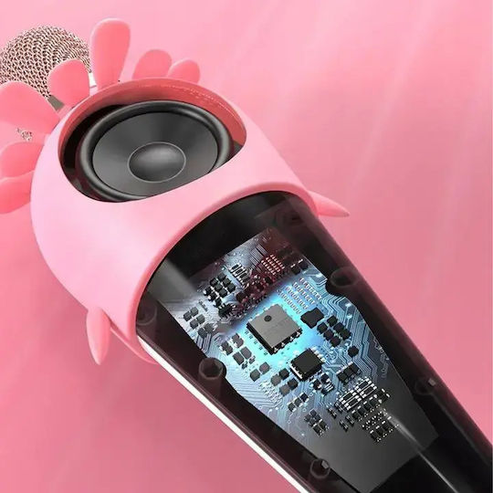 Forever Μικρόφωνο Karaoke Ασύρματο AMS-200 GSM115307 Ροζ