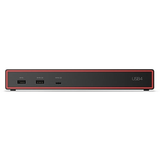 Lenovo ThinkPad USB4 Dock 5000 USB-C Docking Station με HDMI/DisplayPort 4K PD Ethernet και σύνδεση 3 Οθονών Μαύρο