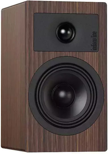 Indiana Line TESI 2 Ζεύγος Ηχείων Hi-Fi Βιβλιοθήκης 80W 2 Δρόμων Π14xΒ18xΥ24.5εκ. Wood