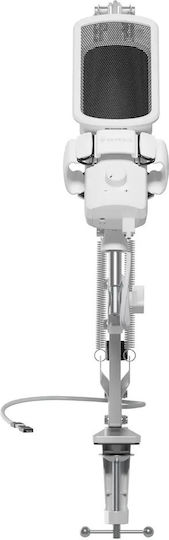 Genesis Radium 251 Mikrofon USB Desktop, stoßmontiert in White Farbe