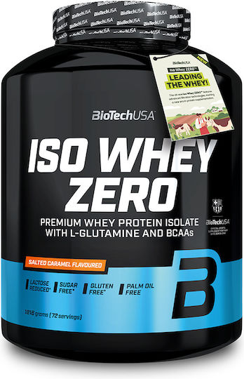 Biotech Usa Iso Whey Zero 1816g Hazelnut & Katerelos Fitness Sports Towel 100x50cm Black Red & Biotech Usa Wave Shaker 600ml Magic Magenta Custom Bundle