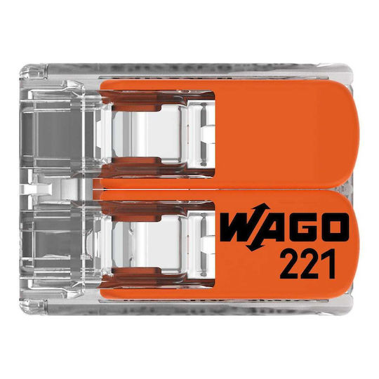2-wire Branch Connector Max 4 Mm² 100 Pcs Wago 221-412