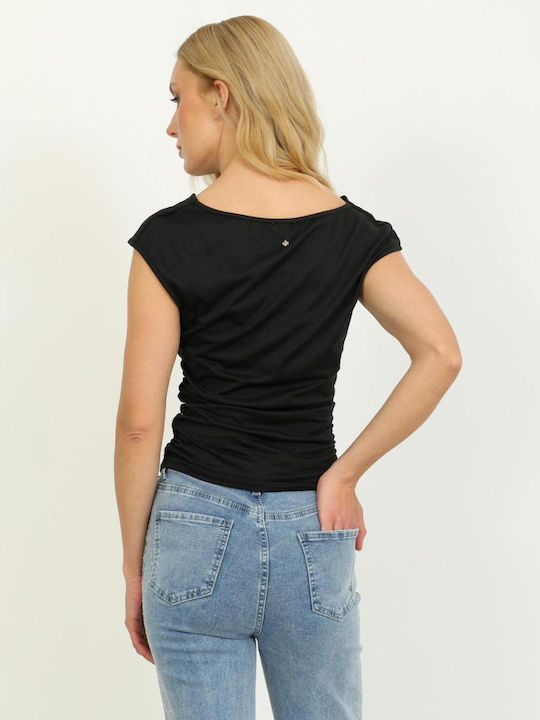 Damen Bluse Schwarz