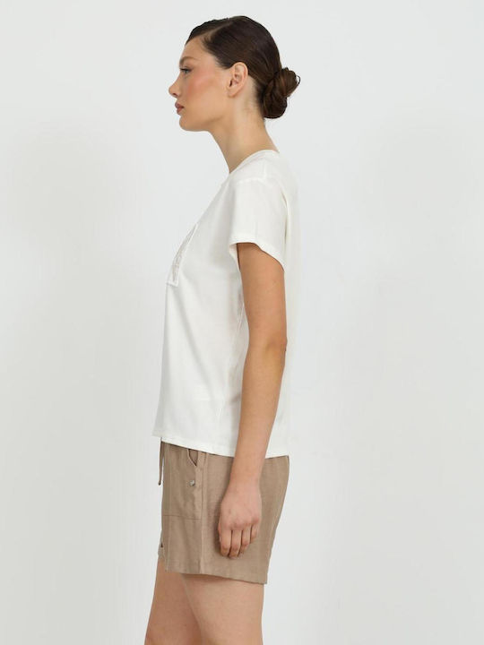 Γυναικείο Crop T-shirt Άσπρο