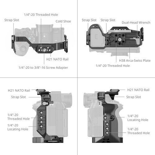 Smallrig 6024 Hawklock Quick Release Cage Sony Alpha 7v 7rv 7iv