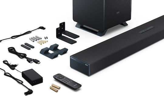 Sharp HT-SBW55121 Soundbar 5.1.2 212W cu Telecomanda Negru