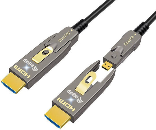 Equip Кабел HDMI мъжки - HDMI мъжки 2.1m сив