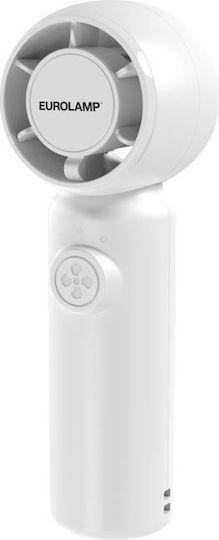 Eurolamp Handheld Fan USB 3W White 300-20554
