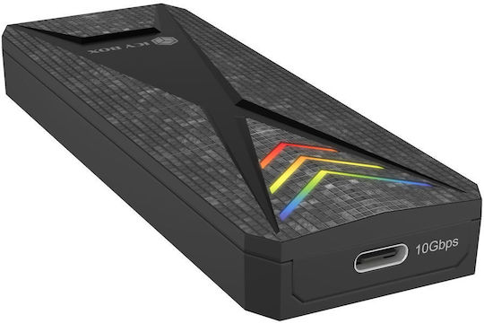 Icy Box Case for M.2 SATA III NVME Hard Drive with Type-C Connection