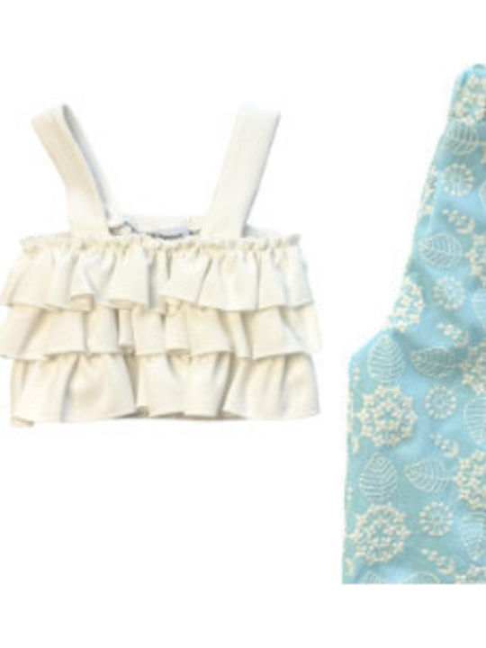 Kids Set with Pants Summer 2 Pieces Light Blue G188