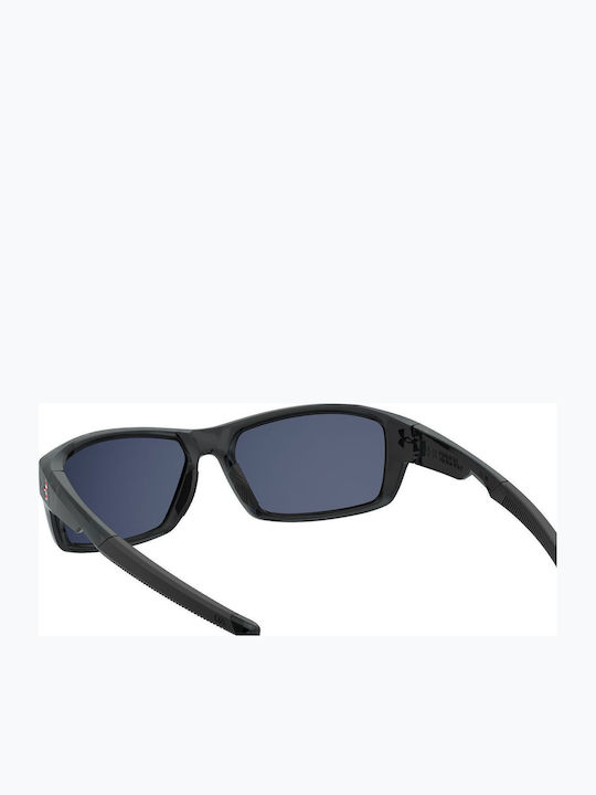 Under Armour Fanatical Unisex Ochelari De Soare Cu Culoare Full Face Neagră Și Lentilă Cu Oglindă Transparentă