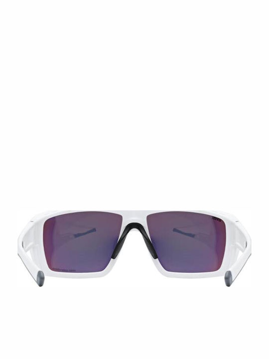 Uvex Men's Sunglasses with White Plastic Frame and Multicolour Mirror Lens S5330548882