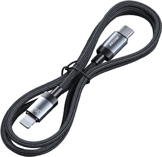 WK USB-C to Lightning Cable 35W Μαύρο 1m 250974