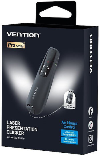 Vention Pointer με Κόκκινο Laser σε Κόκκινο Χρώμα
