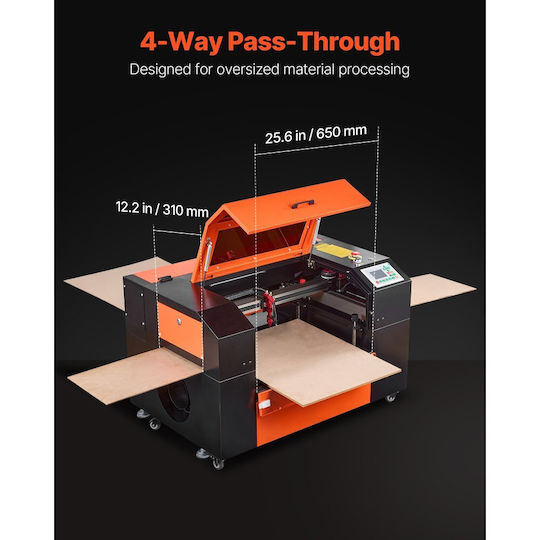 Vevor Gravator Laser 50W Potrivit Pentru Lemn / MDF / Acrilic / Plexiglas / De Piele